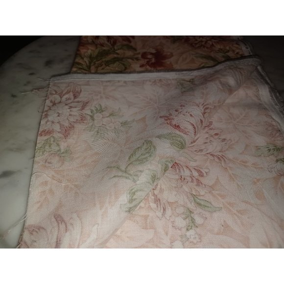 Fabric Remnant Country Orchard by Blackbird Designs 17" x 60" Peach Floral - Picture 4 of 4